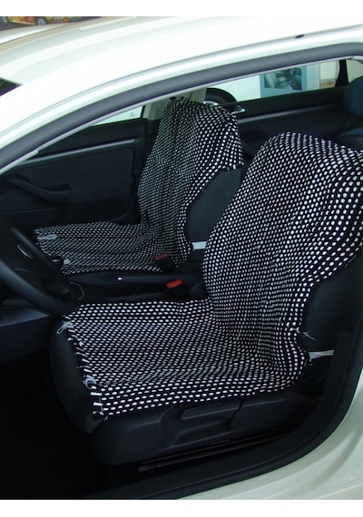 Ford Escort Dokuma Kilim Minder Benekli Ön 2'li Pilot Set Terletmez Minder
