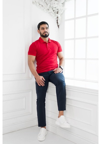 Paul Martin Polo Yaka Regular Fit T-Shirt Kırmızı