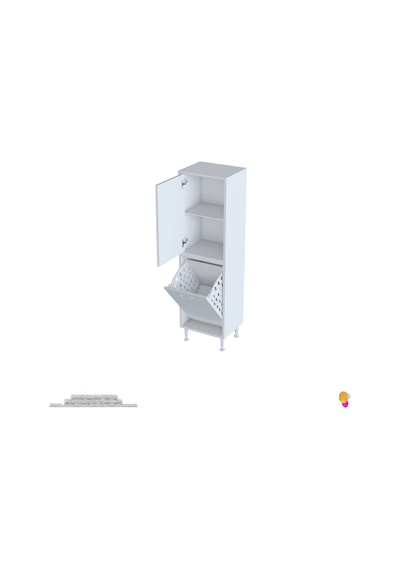 Modilayn İlkim 45 X 138 X 32,5 Cm' Lik Kapak İçi Çift Raflı, Tek Göz Akıllı Çamaşır Sepetli Dolap Beyaz Modilayn İlkim 45 X 138 X 32,5 Cm' Lik Kapak İçi Çift Raflı, Tek Göz Akıllı Çamaşır Sepetli Dolap Beyaz