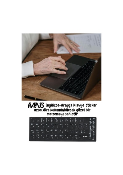 Mn6 Map01 Arapça Klavye Etiketi/silinmez-100 Adet/notebook-pc Uyumlu/arapça Klavye Sticker