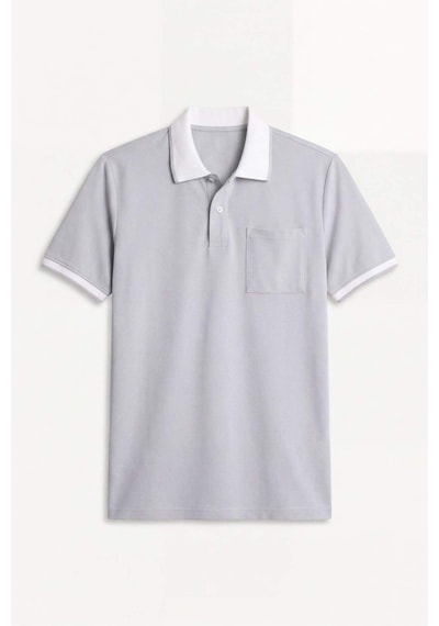 Defacto Regular Fıt Polo Yaka Kısa Kollu Polo Tişört H2054ax26spgr210 Gri-gr210