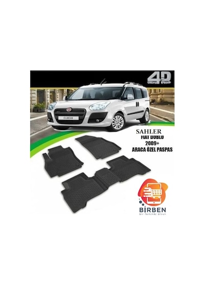 Fiat Doblo Havuzlu Paspas Sahler 2010 2019
