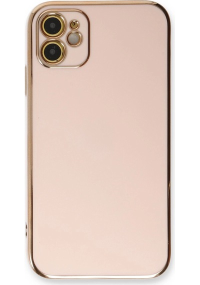 Apple Uyumlu  iPhone 11 Kılıf Volet Silikon Pembe