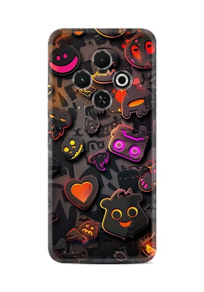Tecno Spark 30c Kılıf Orta Sertlikte Yüksek Korumalı Baskılı Kapak Stk-811-spark30c Renk165 Renk165