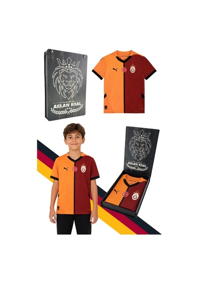 Galatasaray Home Jersey Replica J Kırmızı Unisex Çocuk Forma Lazer Kutu Parçalı Lzr