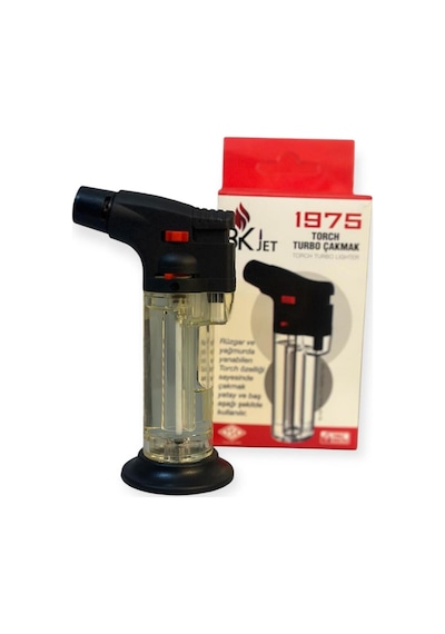 Bkjet Doldurulabilir Blow Torch Pürmüz Çakmak Şeffaf