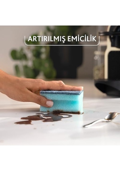 Pro Clean Aktif Enzimli Oluklu Sünger, 3'lü Paket