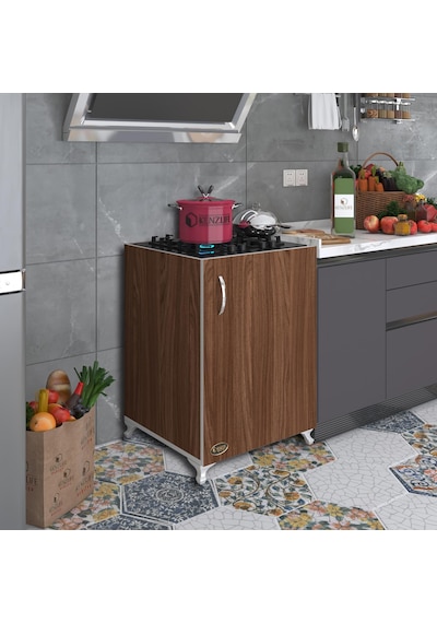 Kenzlife ocak dolabı benek cvz 85*60*56 hazır mutfak ankastre gömme ocak için arkalıksız