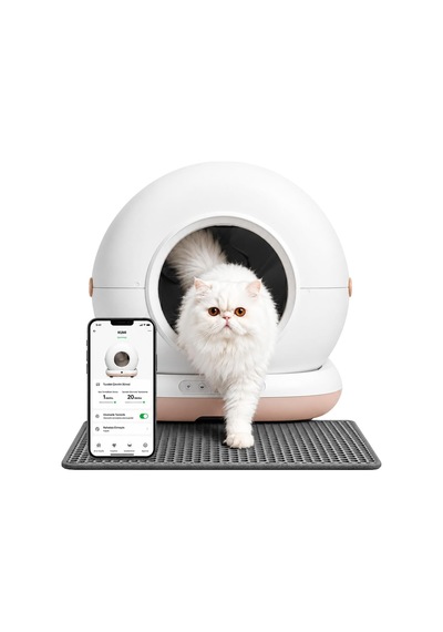 Haustier Cb001 Akıllı Otomatik Kedi Tuvaleti, App İle Uzaktan Kontrol, 75lt Hazne, 7lt Çöp Hazn