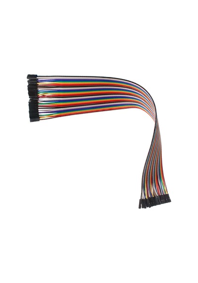 30cm 40 Pin Dişi Dişi Dupont Kablo Ayrılabilir 2.54mm 10 Renk Breadboard Atlama Kablosu Jumper Test