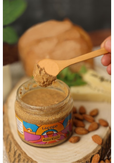 Laçoko Şekersiz Katkısız Glutensiz Vegan Doğal Badem Ezmesi 275 G