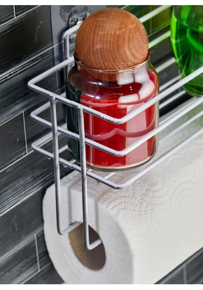 Yapışkanlı Raflı Kağıt Rulo Havluluk Peçetelik Havlu Kağıltlık Banyo Mutfak Düzenleyici Raf Beyaz Me Diğer