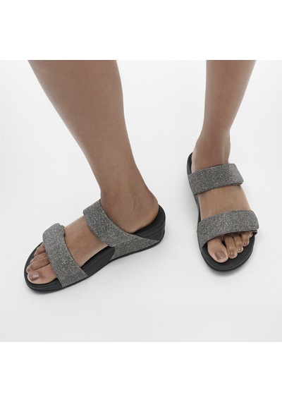 Roncato 054 Pewter Terlik Kadın Diğer Fz9-054 /a94 Fitflop Lulu Adjustable Shimmerlux Slides Pembe