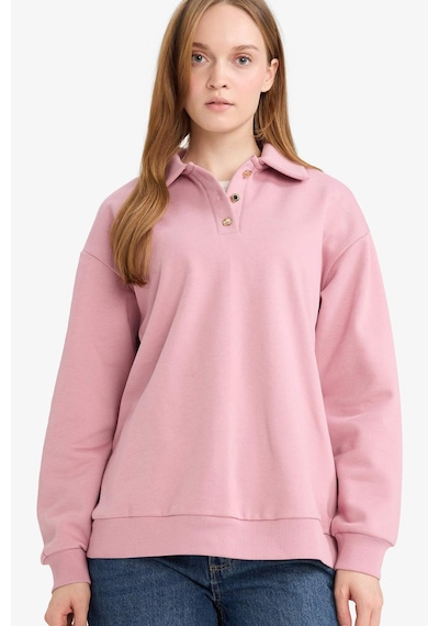 Defacto Regular Fit Polo Yaka İçi Yumuşak Tüylü Kalın Sweatshirt Tunik F3085ax25wnbr277 Bordo-br277 Defacto Regular Fit Polo Yaka İçi Yumuşak Tüylü Kalın Sweatshirt Tunik F3085ax25wnbr277 Bordo-br277