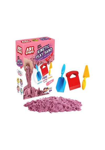 03693 , Aksesuarlı Pembe Kinetik Oyun Kumu 1000 Gr