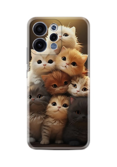 Oppo Reno 15 / 15f 5g Kılıf Boutique Baskılı Resimli Kedicikler Pcode -027