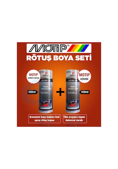 Citroen Kod Kql Motip Sprey Boya Seti (Boya+Vernik) 400ML