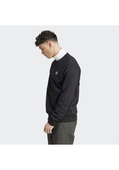 Black Adidas Erkek Sweatshirt M Sl Ft Swt Ic9329 001