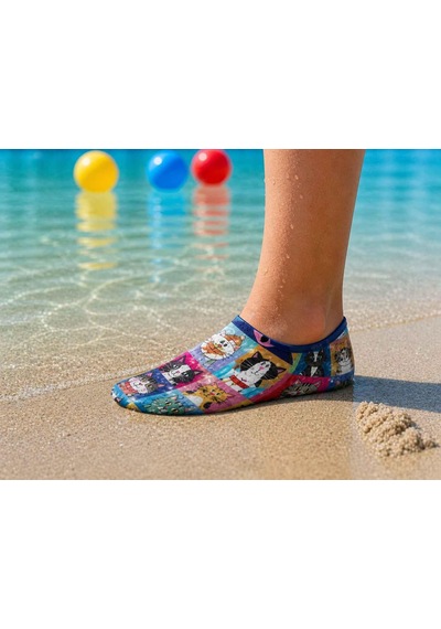 Gripptoes Kaymaz Damla Tabanlı Deniz&havuz Çorabı H1 Çok Renkli