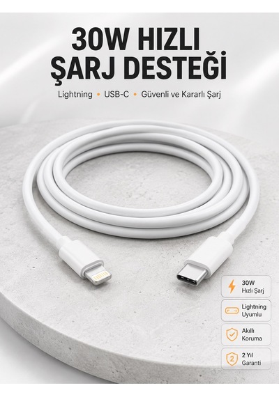 Apple iOS Tüm Serilerle Uyumlu 30w Hızlı Şarj Aleti 11 12 13 14/pro Max Mini Plus 3855796 12509153