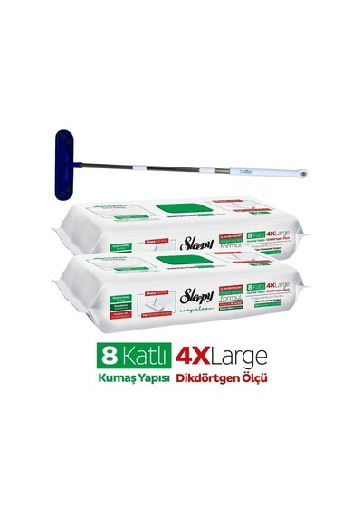 Easy Clean Beyaz Sabun Katkılı Yer Temizlik Havlusu 50x2 Adet 100 Yaprak Pafilya Mop Temizlik Seti Diğer