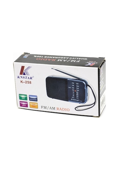 Knstar K-258 Cep Tipi Taşınabilir Am - Fm Yeni Seri Radyo
