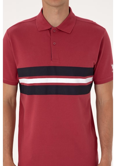 U.S. Polo Assn. Erkek Regular Fit Vişne Polo Yaka Tişört 50306808-VR223