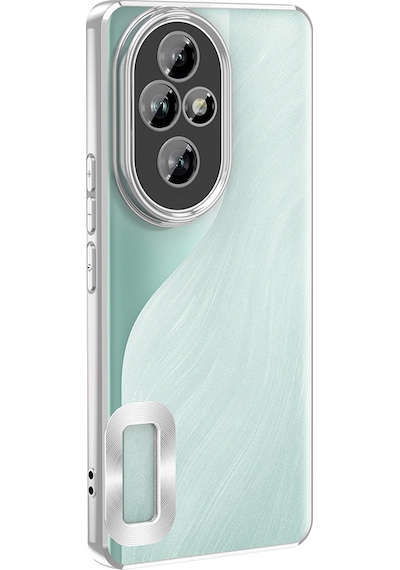 Honor 200 Pro Uyumlu Kılıf Kamera Korumalı Logo Gösteren Zore Omega Kapak -115590 Mavi