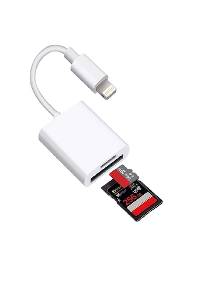 Mettzchrom Apple Uyumlu iPhone 14 13 12 11 Ve İpad Için Sd Kart Hafıza Kart Adaptörü, Lightning Hafıza Kart Okuyucu