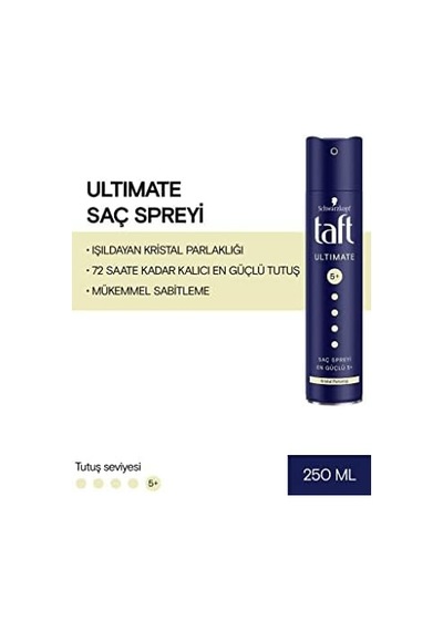 Ultımate Sprey 250 Ml 1 Adet Kalıcı Tutuş Saç Spreyi Açık