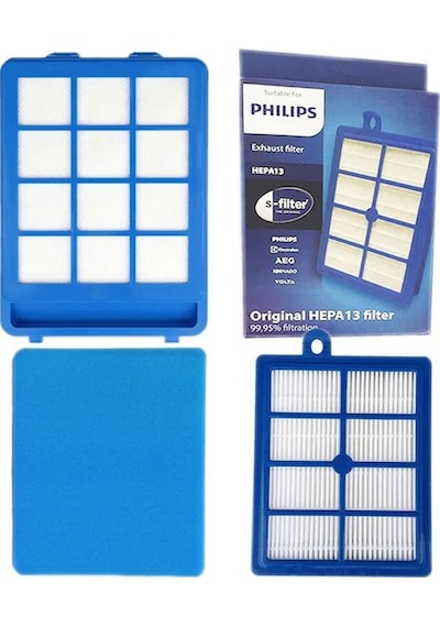 Philips Uyumlu Xb9125/07 Marathon Ön Ve Arka Hepa Filtre Seti