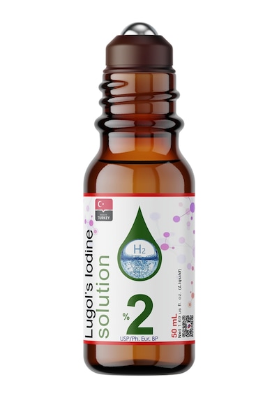 Lugol İyot Çözeltisi %2 50 Ml Roll-on Şişe Lügol Pharma Grade Lugols Iodine