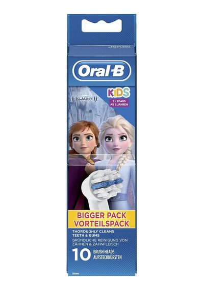Tr Kids Disney Kar Kraliçesi Yedek Fırçası X10, 3 Yaşından Büyük Çocuklar, Elektrikli Diş Fırçası İçin Ori