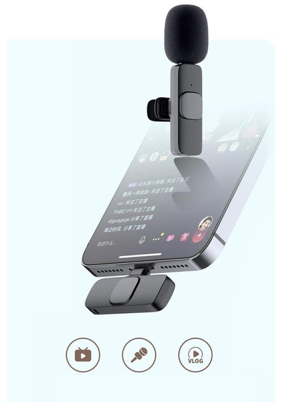 Torima K9 2li Type-c + Lightning Dönüştürücülü Kablosuz Yaka Mikr