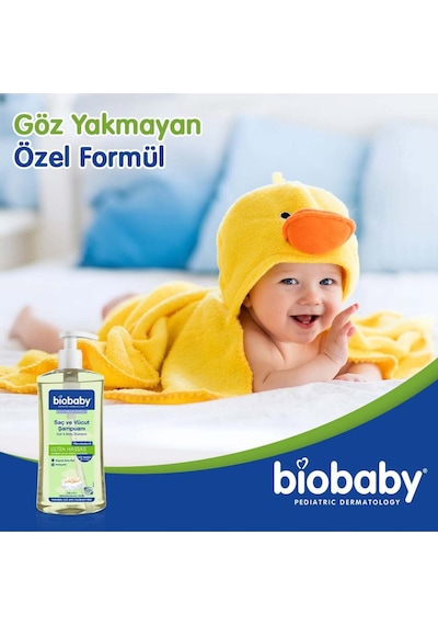 Biobaby Ultra Hassas Saç Ve Vücut Şampuanı 500 ml Prebiyotik Alman Papatyası - Organik Içerik