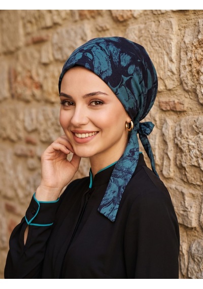Raşelkori Tesettür Eşarpbone Turkuaz