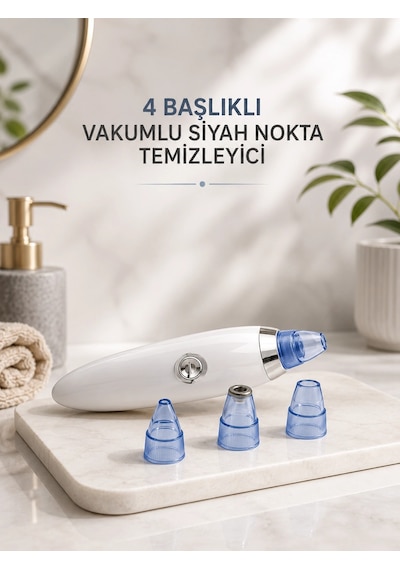 Zenvia Yeni Nesil Vakumlu Pilli Siyah Nokta Ve Yüz Temizleme Cihazı 4 Başlıklı Znv2026 16319825