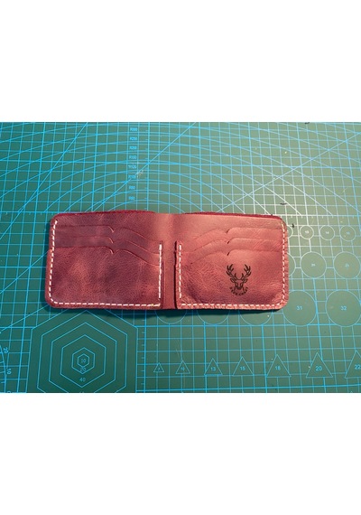 Deer Craft Antler Bordo Klasik Cüzdan 27 Bordo