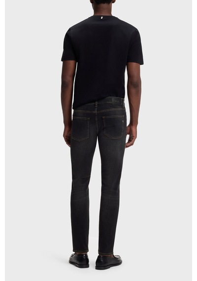 Boss Slim Fit Normal Bel Dar Paça Jeans Erkek Kot Pantolon 50564384 009 Siyah