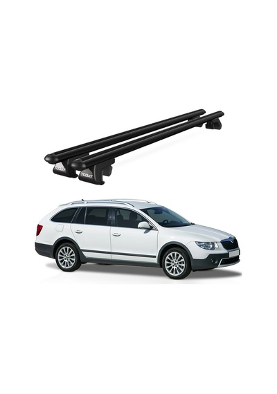 Venüs Skoda Superb Alldrive Mkıı 2012-2015 Uyumlu Siyah Ara Atkı Port Bagaj Tavan Barı