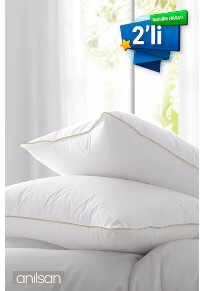 2'li Nano Jel Yastık, 50x70cm - Otel Yastığı - Uyku Için En Iyi Yastık Seçeneği