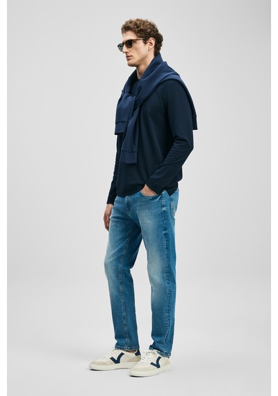 Lufian Vernom Smart Jean Erkek Pantolon Slim Fit Açık Mavi Açık Mavi 111200230100320