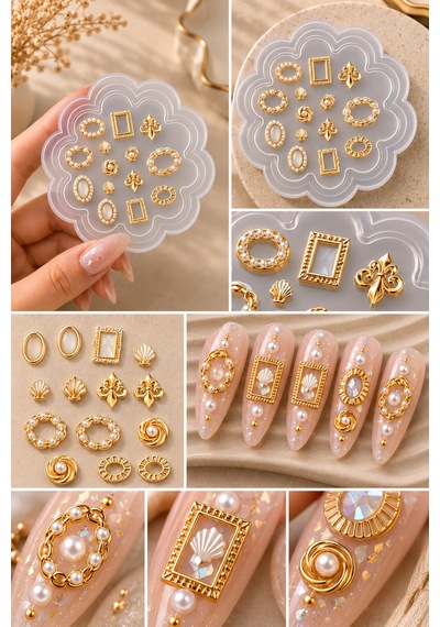 Nail Art Silikon Kalıp 3d Nail Art Desen Kalıbı, Tırnak Süsleme Desen Charm Tırnak Çarm 68
