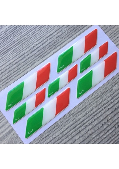 Italyan Bayrağı 3D Sticker Seti 7 Parça (437794538)