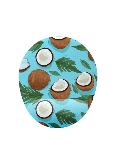 Hindistan Çevizli Desenli Bilek Destekli Mouse Pad