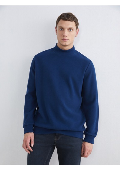 Lcwaıkıkı Classic Lacivert Dik Yaka Erkek Sweatshirt