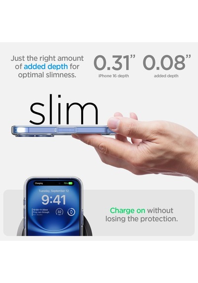 İphone 16 İle Uyumlu Şeffaf Kılıf Ultra Hybrid Crystal Clear - Acs08197