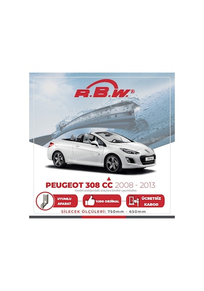 Peugeot 308 Cc Muz Silecek Takımı 2009-2013 Rbw