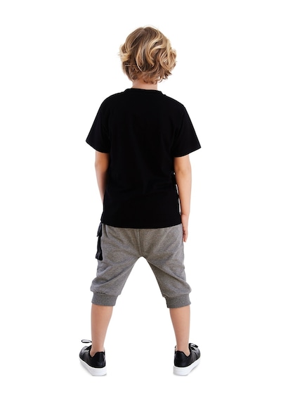 Denokids Mshb&g Bisiklet Erkek Çocuk T-shirt Kapri Şort Takım Çok Renkli