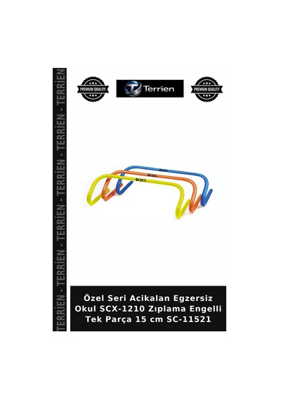 Özel Seri Acikalan Egzersiz Okul Scx-1210 Zıplama Engelli Tek Parça 15 Cm Sc-11521 Çok Renkli